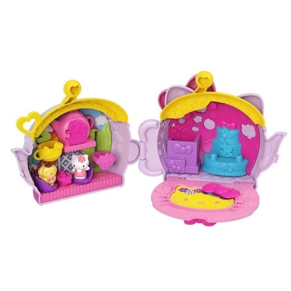 Hello Kitty Tea Party Toy with 2 Sanrio Minis Figures Stationery accessories - Picture 2 of 6